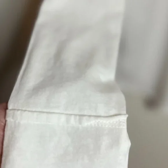 ZADIG & VOLTAIRE Tunisien Tee Top Henley White Rhinestone Skull LS Size S - Picture 6 of 7